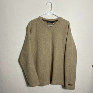 Patagonia Recycled Wool V-Neck Ribbed Sweater M